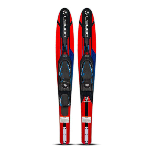 Combo Water Skis 65.5in Red with X7 Bindings